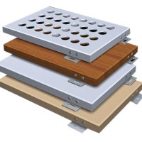 A级铝单板定制幕墙 性能稳定 全国耐用装饰材料