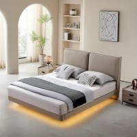 泊度6861 头层真皮悬浮床 现代简约 品质保证 定制服务