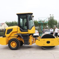 小型压路机震动手扶推式振动迷你1吨3吨沥青压路机压土机单双钢轮