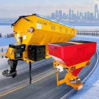 融雪剂撒布机道路 市政除雪剂撒布车撒盐机 小型车挂式融雪洒布机