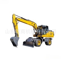 工程轮式挖掘机市政建筑破碎大型挖土机动力足90轮式多功能大挖机     2台