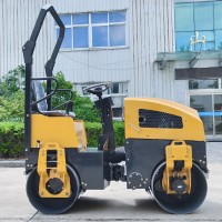1 吨2吨3吨双钢轮压路机座驾式小型振动压路机路面养护压实机厂家
