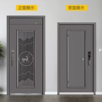 加厚4级防盗门入户门铝板拼接门中门防撬安全门通风门小门可打开