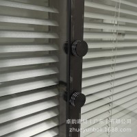 办公室玻璃隔断墙 铝合金屏风隔断 双层钢化玻璃百叶门窗现代简约