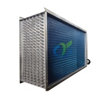 非标亲水铝翅片冷凝器铜管不锈钢换热光箔蒸发散热表冷器厂家批发